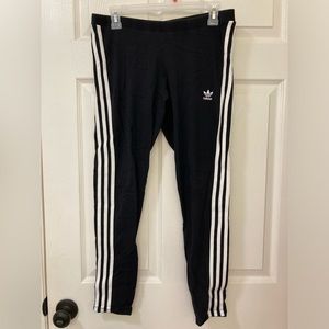 Adidas Three Stripe Leggings size Large
